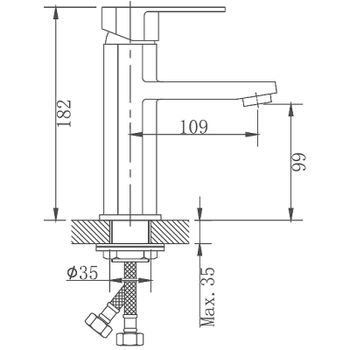 Смеситель для раковины Haiba HB10806 Нержавеющая сталь — фото 2, Смесители для раковины