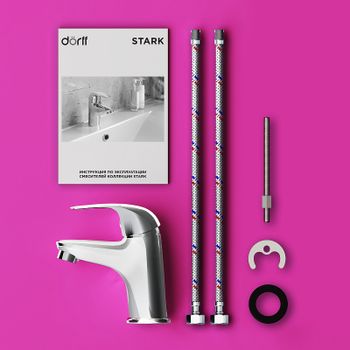 Смеситель для раковины Dorff Stark D1100210 Хром — фото 6, Смесители для раковины