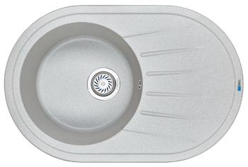 Granula-7601, БАЗАЛЬТ, кухонная мойка, СтандАРТ кварц — фото 1, Кухонные мойки