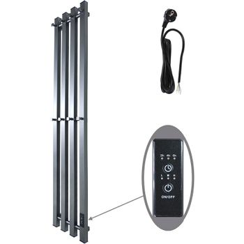 Электрический полотенцесушитель Маргроид Inaro профильный 1200x210 Inaro-12018-1081-7024 Графитовый  — фото 1, Электрические полотенцесушители