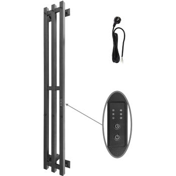 Электрический полотенцесушитель Altasan АргоПроф 120х17 АргоПроф12017ЧМ Черный муар — фото 1, Электрические полотенцесушители