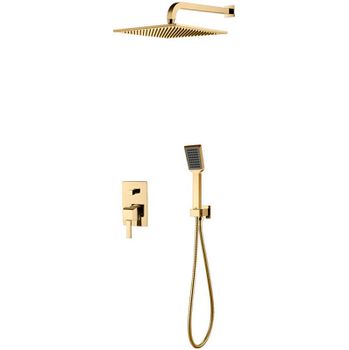 Душевая система Caprigo Diamante 50-215-oro Золото — фото 1, Встраиваемые душевые комплекты