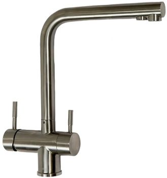 Смеситель для кухни Haiba HB70304-1 Нержавеющая сталь — фото 4, Смесители для кухни