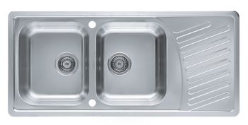 Мойка для кухни ELEGANT 70 SAT-90 1110X510 в комплекте с сифоном 1130555, — фото 1, Кухонные мойки