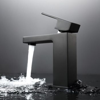 Смеситель для раковины Haiba HB10803-7 Черный матовый — фото 4, Смесители для раковины