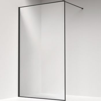 Душевая перегородка Iddis Slide 110 SLI8GS1i23 профиль Графит стекло прозрачное — фото 1, Душевые перегородки