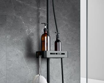 Душевая система Lemark Tropic LM7002BL Черный — фото 4, Душевые стойки