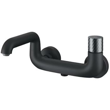 Смеситель для ванны Iddis Twist TWIBLBTi02WA Черный матовый — фото 1, Смеситель для ванны