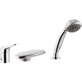 Смеситель на борт ванны Remer Kiss K07UF Хром — фото 1, Смесители на борт ванны