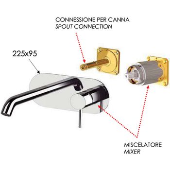 Смеситель для раковины Remer X-Style X15KBNO Черный матовый — фото 2, Смесители для раковины