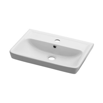 Тумба TINY, 60 см, подвесная, 1 ящик, белый глянец — фото 3, Тумбы под раковину