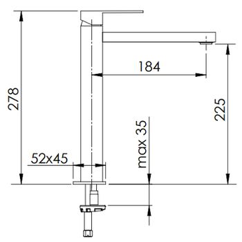 Смеситель для раковины Remer Q-Design QD10LXL Хром — фото 2, Смесители для раковины