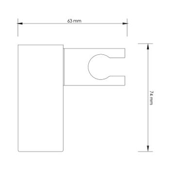 A8599.090.116.010.127.011 Thermo Встраиваемый комплект для душа с верхней душевой насадкой и лейкой — фото 6, Встраиваемые душевые комплекты