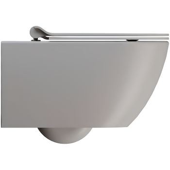 Унитаз GSI Pura 881505 подвесной Tortora opaco без сиденья — фото 7, Подвесные унитазы