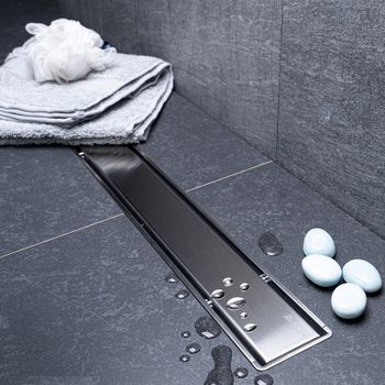 Душевой лоток Bettoserb Line 13702510 с решеткой Хром матовый — фото 7, Душевые лотки