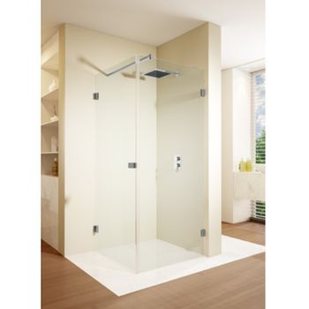 Душевой уголок Riho SZ Scandic NXT X201 77х77 L G001031120 (GX02022C1) профиль Хром стекло прозрачно — фото 1, Прямоугольные душевые уголки