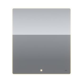 Зеркало POINT, 80x90 см, сенсорный выключатель, LED-подсветка — фото 4, Зеркала в ванную комнату