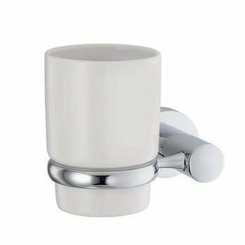 Аксесс Donau K-9428C Подстаканник одинарный (блистер), КЕРАМИКА, хром, WasserKRAFT — фото 1, Прочие аксессуары и комплектующие