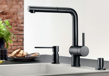 Смеситель для кухни Blanco Linus-S 525807 Матовый черный — фото 2, Смесители для кухни
