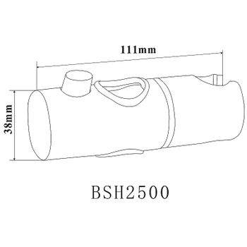 Держатель ручного душа Bond BSH2500 Хром — фото 5, Держатели для душа