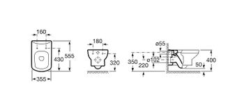 Комплект унитаза с инсталляцией Roca Dama Senso 893104680 с сиденьем Микролифт — фото 3, Комплекты унитаз + инсталляция