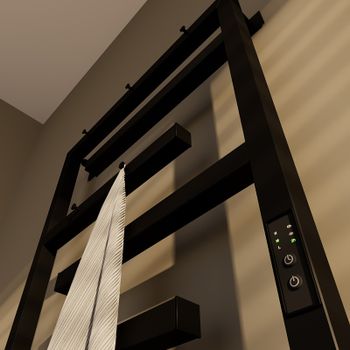 Электрический полотенцесушитель Altasan ЛабиринтПроф 80х50 ЛабиринтПроф5кр8050ЧМ Черный муар — фото 4, Электрические полотенцесушители