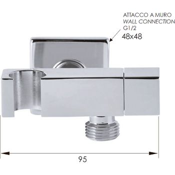 Шланговое подключение Remer 336S Хром — фото 2, Шланговые подключения