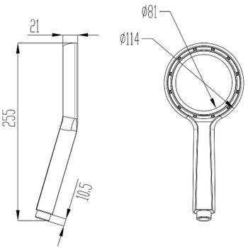 Ручной душ Lemark LM0820C Хром — фото 3, Лейки для душа