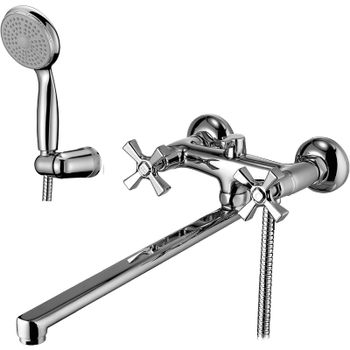 Смеситель для ванны Lemark Benefit LM2512C универсальный Хром — фото 1, Смеситель для ванны
