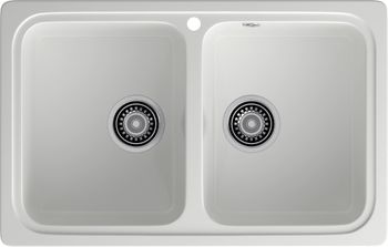GRANFEST Мойка STANDART 780K 2 чаши 780*510мм иней арт.GF- — фото 2, Кухонные мойки