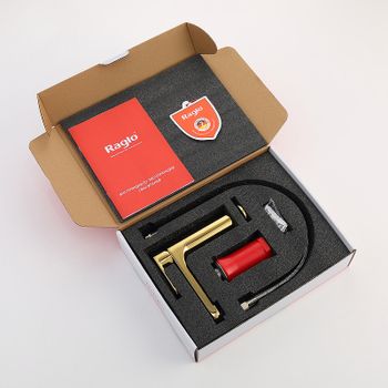 Смеситель для раковины Raglo R50.10.23 Золото матовое — фото 2, Смесители для раковины
