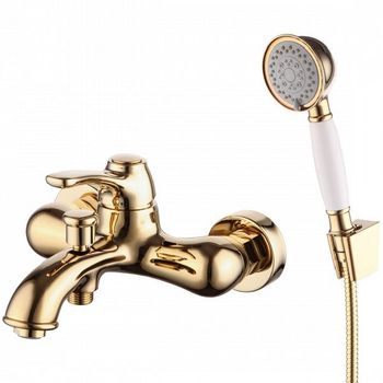 Смеситель для ванны Iddis Oldie OLDYG00i02 Желтое золото — фото 1, Смеситель для ванны