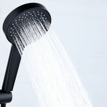 Душевая система Bond Cube B03-9588 Черная матовая — фото 10, Душевые стойки