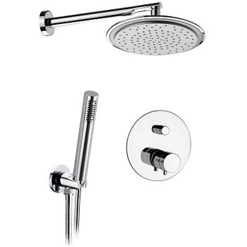 Душевая система Remer Minimal Thermo NT09S02 Хром — фото 1, Встраиваемые душевые комплекты