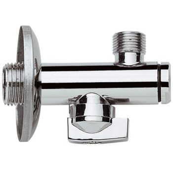 Запорный вентиль Remer 1231238 Хром — фото 1, Комплектующие для туалета