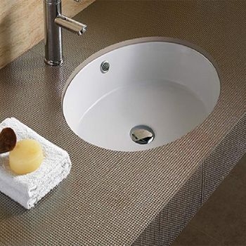 Раковина CeramaLux 42 540P Белая — фото 1, Раковины встраиваемые снизу