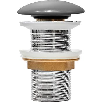 Донный клапан Iddis Optima Home OPHGM00i88 click-clack Серый матовый — фото 1, Донные клапаны