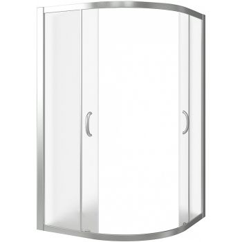 Душевой уголок Good Door Infinity R-120-G-CH 120x80 профиль Хром стекло Грейп — фото 4, Асимметричные душевые уголки