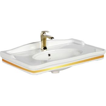 Раковина Creavit Antik 80 AN080-00CB00E-AD00 Белая — фото 1, Раковины подвесные