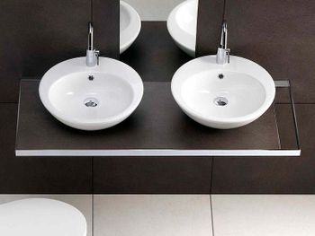 Раковина Hatria Happy Hour 47 Y0M601 Белая — фото 3, Раковины накладные