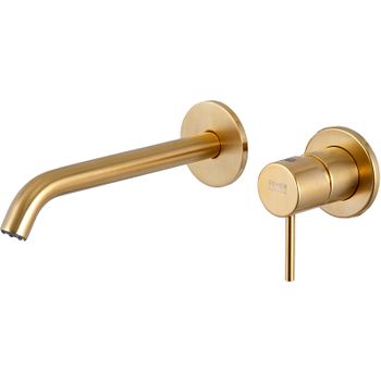 Смеситель для раковины Remer X-Style X15PLBG Золото брашированное — фото 1, Смесители для раковины