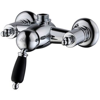 Смеситель для душа Caprigo Adria-Uno Black Edition 02B-517-crm Хром — фото 1, Смеситель для душа