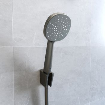 Держатель ручного душа Iddis Optima Home 080GL00i53 Графитовый — фото 3, Держатели для душа