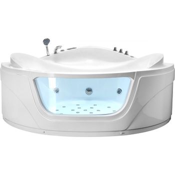 Акриловая ванна Gemy G9247 K 165х165 с гидромассажем — фото 1, Акриловые ванны