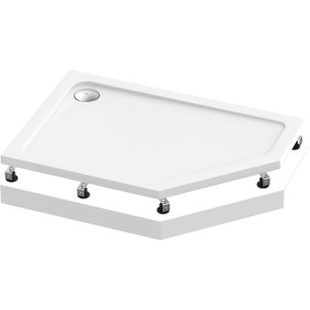 Акриловый поддон для душа Bas Пента 120х80 R ПН00065 Белый — фото 1, Акриловые душевые поддоны