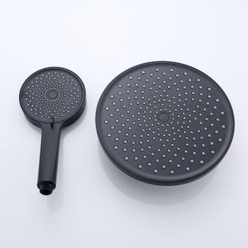 Душевая система Bond B01-9188 Черная матовая — фото 8, Душевые стойки