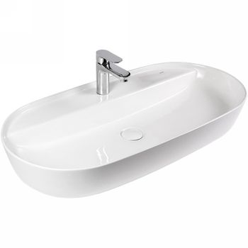 Раковина Bond 80 S01-800 Белая глянцевая — фото 1, Раковины накладные