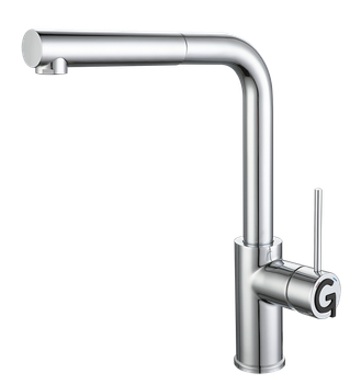 Rivelato Смеситель для кухни Albano Г-обр.с выдвижной лейкой D-35мм cromo арт. — фото 1, Смесители для кухни
