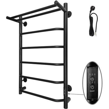 Электрический полотенцесушитель Altasan Горизонт 80х50 П Горизонт8050ПЧМ с полкой Черный муар — фото 1, Электрические полотенцесушители