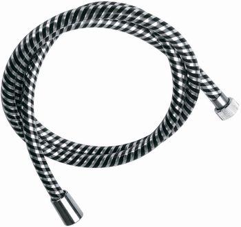 Душевой шланг Remer 332CNNC150 Хром Черный глянец — фото 1, Душевые шланги